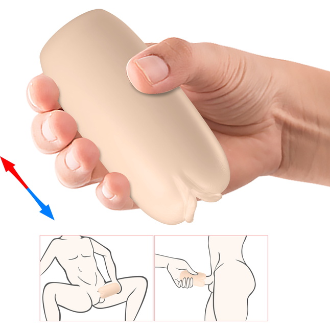 Телесный мастурбатор-вагина Olga - Pretty Love. Фотография 6.