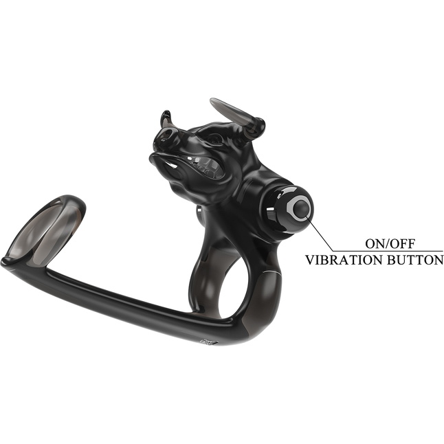 Дымчатая стимулирующая насадка на член Bull Warrior - Pretty Love. Фотография 6.