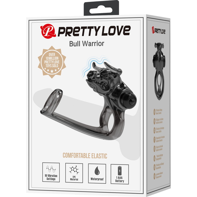 Дымчатая стимулирующая насадка на член Bull Warrior - Pretty Love. Фотография 8.