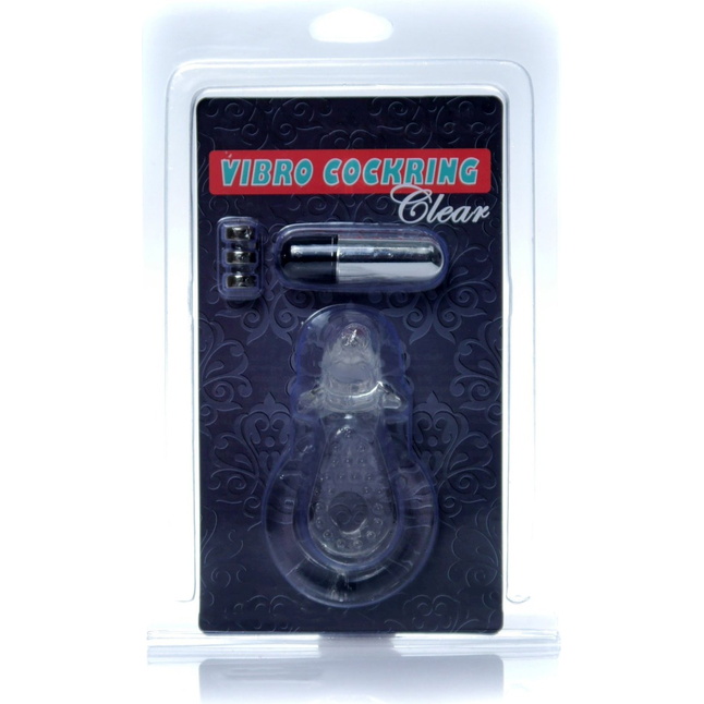 Прозрачное эрекционное виброкольцо с дельфином. Фотография 7.