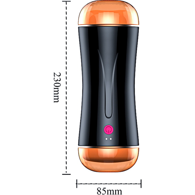 Двусторонний мастурбатор с вибрацией - вагина и анус. Фотография 5.