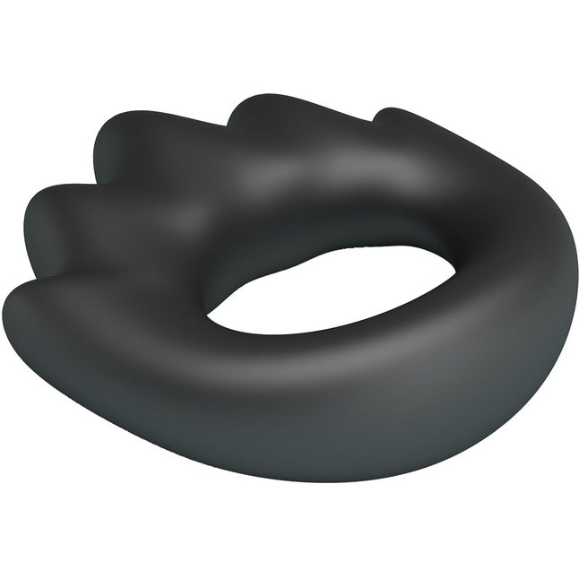 Черное эрекционное кольцо Habert - Crazy Bull. Фотография 4.