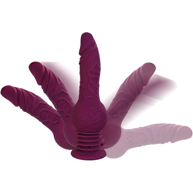 Фиолетовая мини-машина для секса Striker с пультом ДУ - 23,5 см - MotorLovers. Фотография 6.