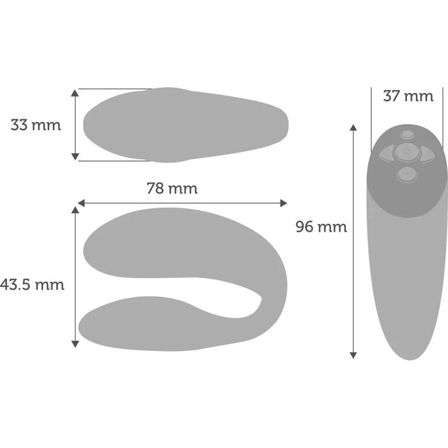 Коралловый вибратор We-Vibe Chorus для пар. Фотография 6.