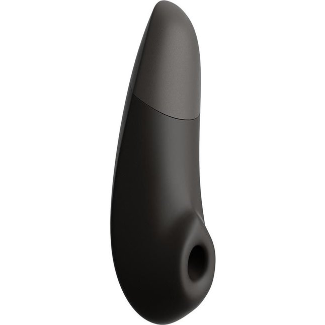 Черный бесконтактный клиторальный стимулятор Womanizer Enhance с вибрацией
