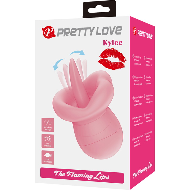 Розовый клиторальный стимулятор Kylee - Pretty Love. Фотография 9.