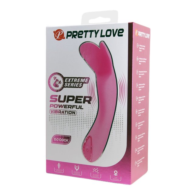 Розовый мини-вибратор DJ Cock - 13,9 см - Pretty Love. Фотография 2.