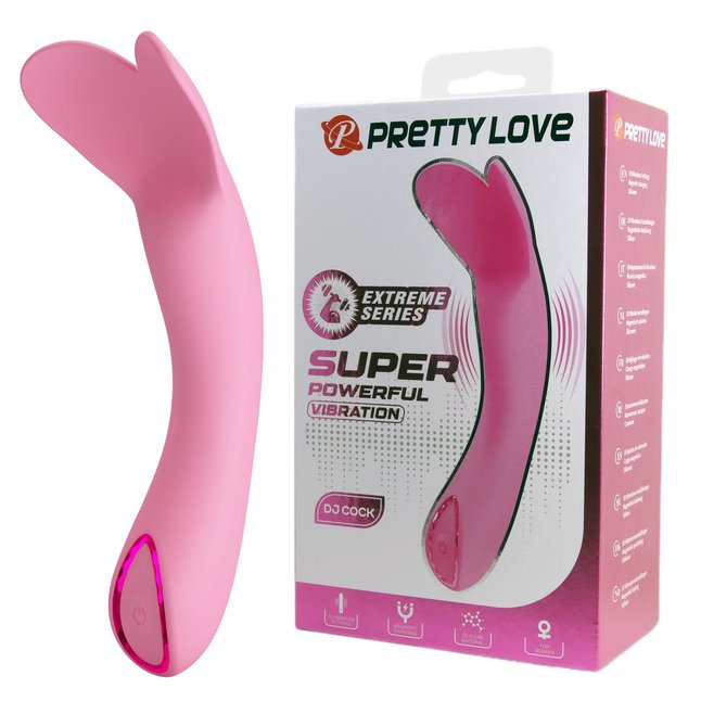 Розовый мини-вибратор DJ Cock - 13,9 см - Pretty Love. Фотография 3.