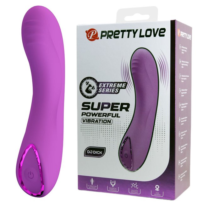 Фиолетовый мини-вибратор DJ Dick - 12,7 см - Pretty Love. Фотография 3.
