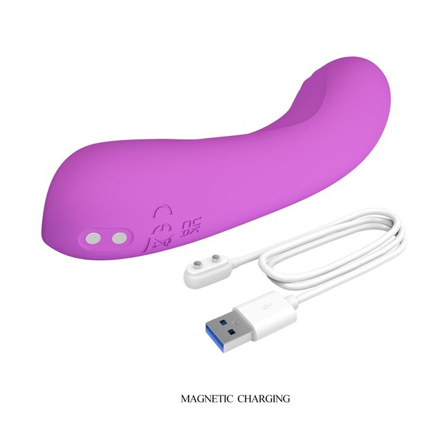 Фиолетовый мини-вибратор DJ Dick - 12,7 см - Pretty Love. Фотография 7.