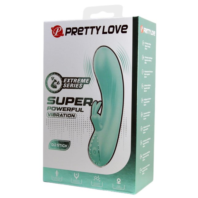 Зеленый мини-вибратор DJ Stick - 12,7 см - Pretty Love. Фотография 2.