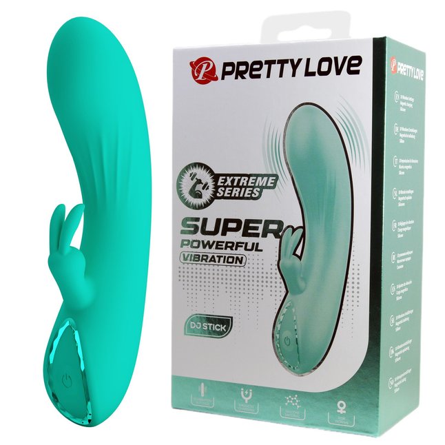 Зеленый мини-вибратор DJ Stick - 12,7 см - Pretty Love. Фотография 3.