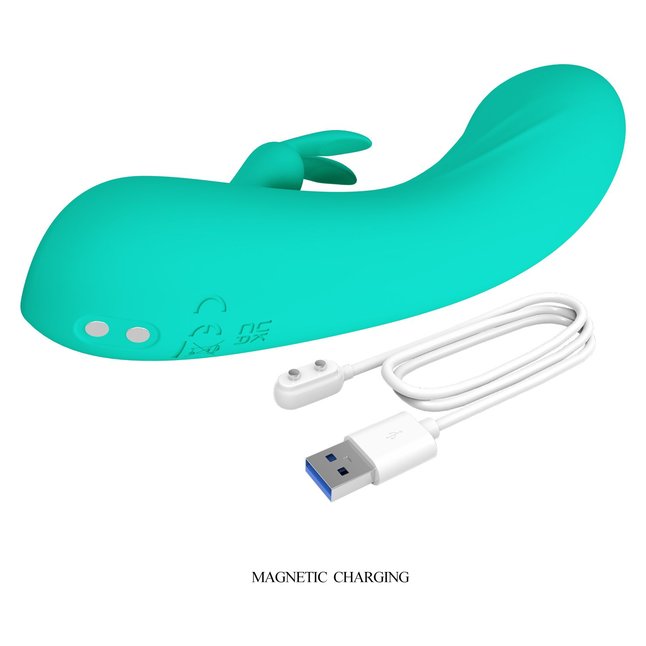 Зеленый мини-вибратор DJ Stick - 12,7 см - Pretty Love. Фотография 7.
