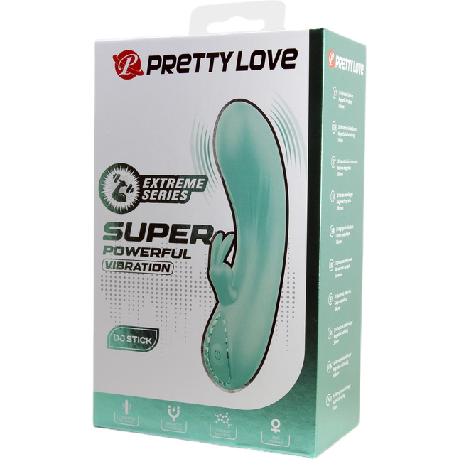 Зеленый мини-вибратор DJ Stick - 12,7 см - Pretty Love. Фотография 9.