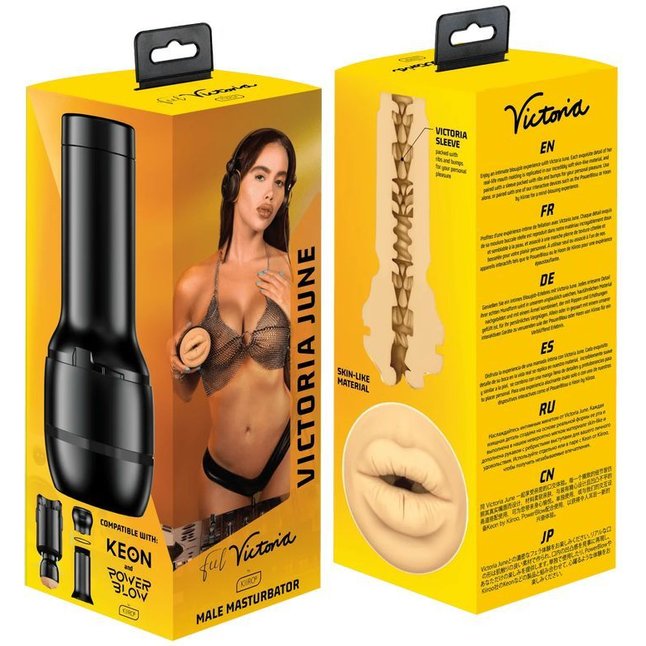 Мастурбатор-ротик Kiiroo Feel Victoria Mouth. Фотография 2.