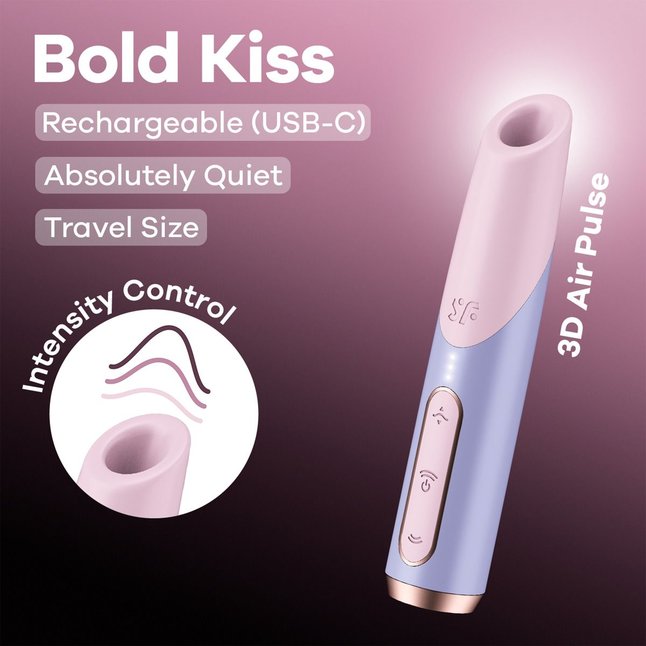 Вакуумный стимулятор клитора Bold Kiss. Фотография 6.