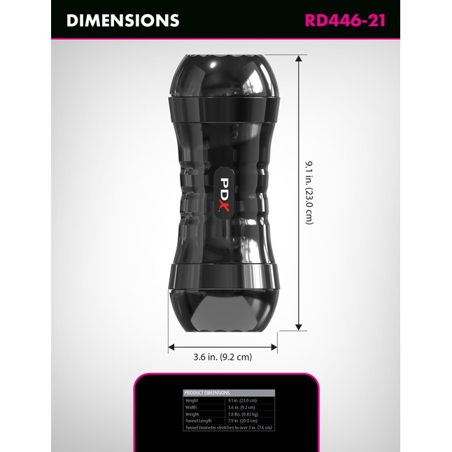 Двусторонний мастурбатор в колбе Super Flip-A-Pussy Over - PDX Extreme. Фотография 7.