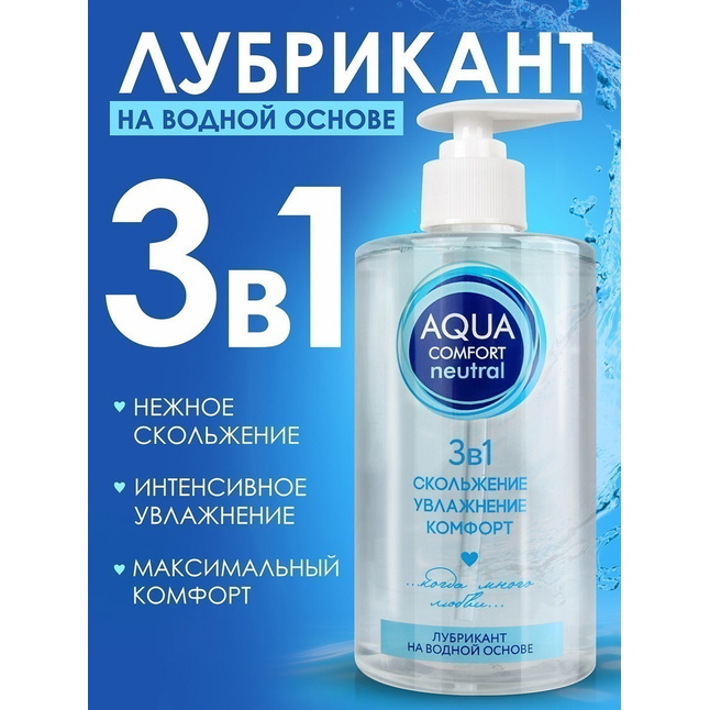 Лубрикант на водной основе Aqua Comfort Neutral - 440 гр - Серия Aqua Comfort. Фотография 2.