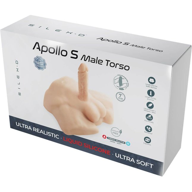 Телесный мужской полуторс с фаллоимитатором SILEXD Apollo S 7 - SILEXD. Фотография 5.