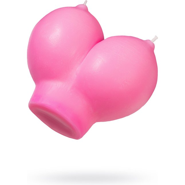 Розовая свеча «Сиськи» - 150 гр