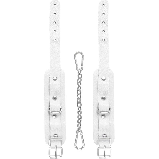 Белые мини-оковы со скруглёнными углами. Фотография 4.