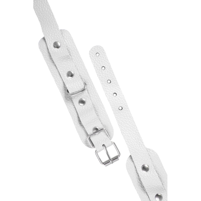 Белые мини-оковы со скруглёнными углами. Фотография 9.