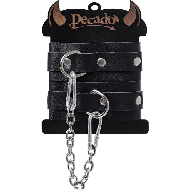 Черные мини-оковы со скруглёнными углами. Фотография 7.