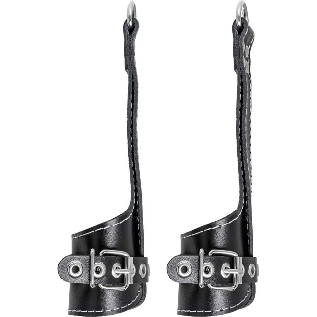 Черные подвесы с белой строчкой. Фотография 4.