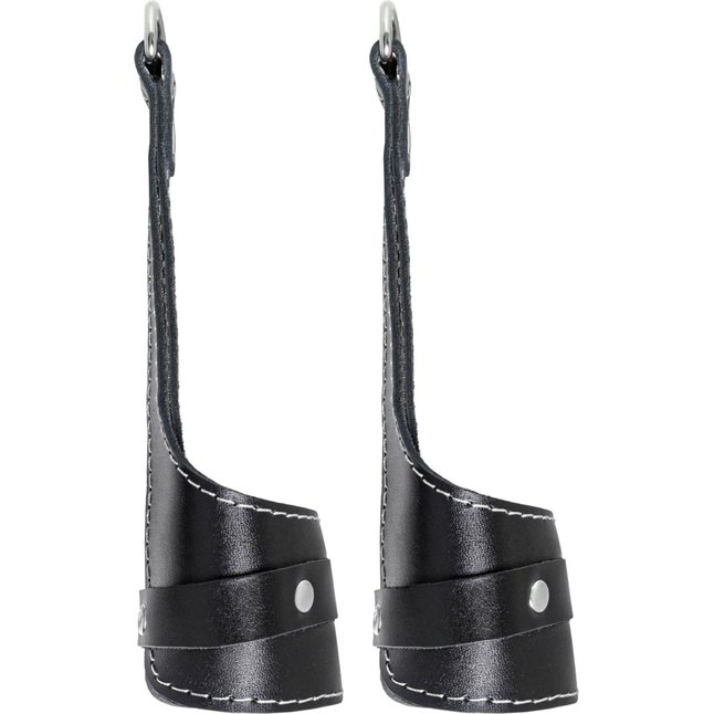 Черные подвесы с белой строчкой. Фотография 5.