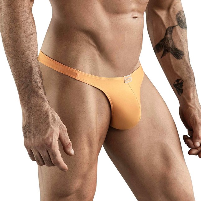 Оранжевые мужские трусы-тонги Clever Cactus Thong. Фотография 2.