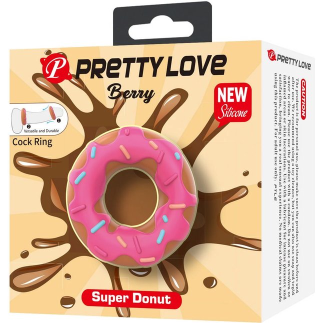 Эрекционное кольцо в форме пончика Berry - Pretty Love. Фотография 6.
