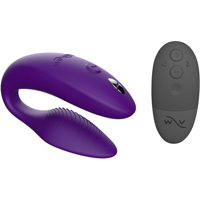 Фиолетовый U-образный вибратор для пар We-Vibe Sync 2. Фотография 4.