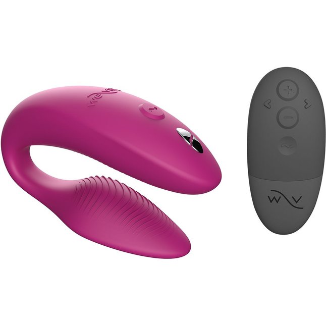 Розовый U-образный вибратор для пар We-Vibe Sync 2. Фотография 3.