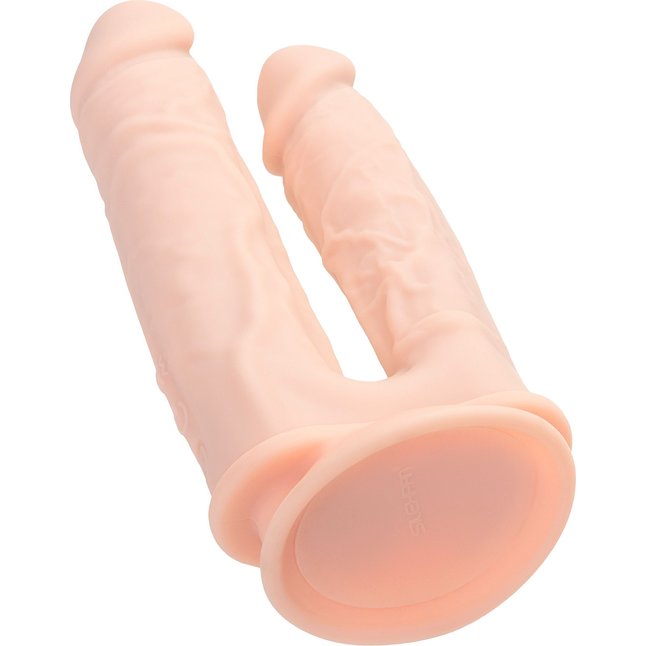 Телесный анально-вагинальный вибратор RealStick Silicone Jason M - 18 см - RealStick Silicone. Фотография 4.