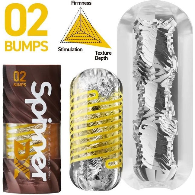 Мастурбатор Tenga Spinner DX 02 Bumps - SPINNER Series. Фотография 2.