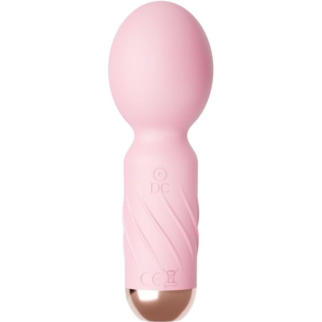 Нежно-розовый мини-вибратор Cute mini Wand. Фотография 2.