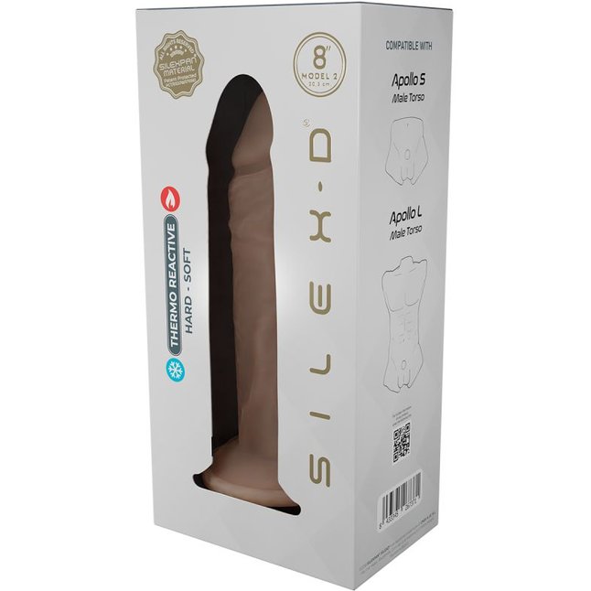 Телесный фаллоимитатор SILEXD Model 2 - 20,3 см - SILEXD. Фотография 5.