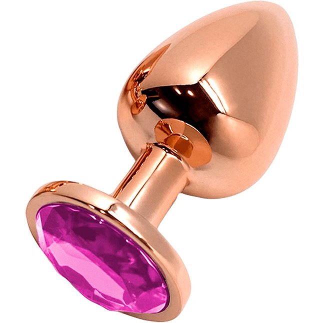 Анальная втулка Wooomy Tralalo Size S c розовым кристаллом - Wooomy