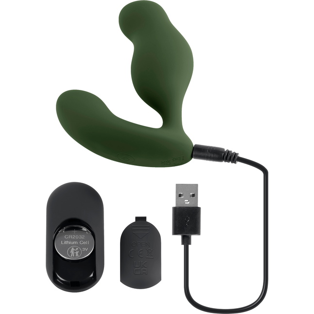 Вибромассажер простаты The Sergeant цвета хаки. Фотография 11.