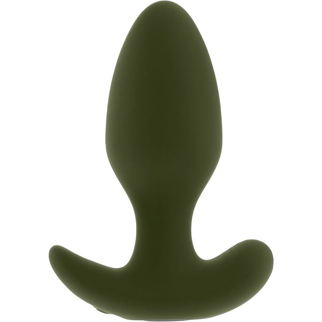 Анальная вибропробка The Colonel цвета хаки - 10,2 см