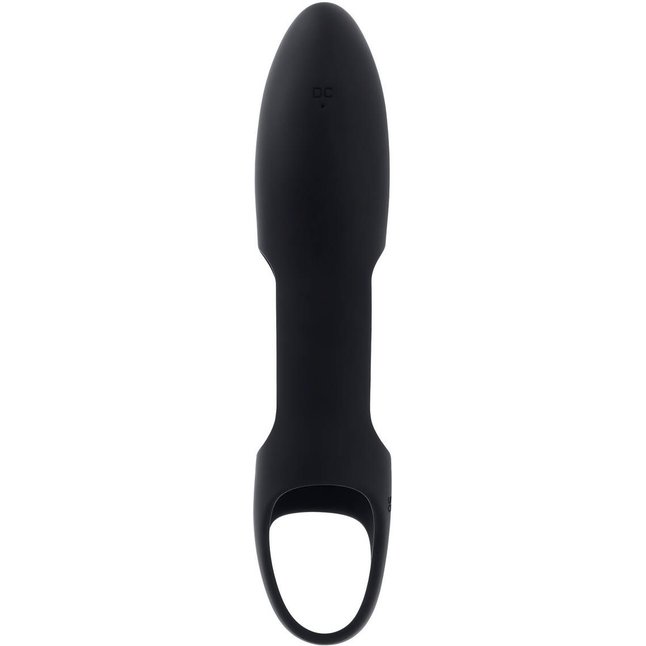 Черная насадка на пенис с вибрацией Nautilus. Фотография 5.