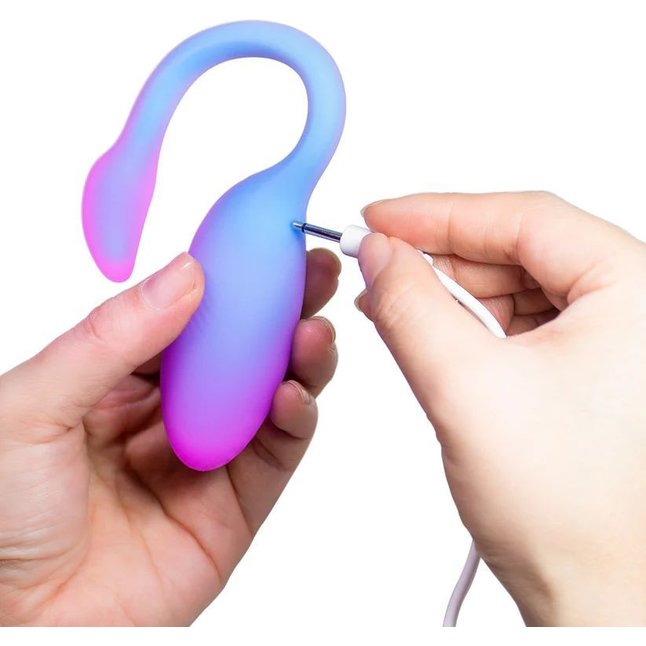 Голубой вибратор Flamingo Max. Фотография 2.