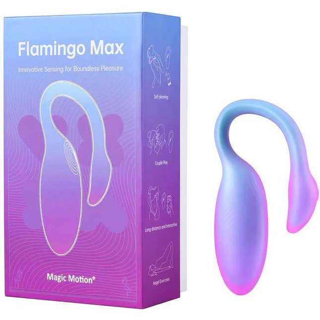 Голубой вибратор Flamingo Max