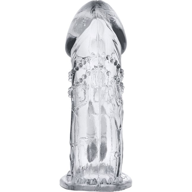 Прозрачная насадка на пенис Uco - 13 см. Фотография 2.