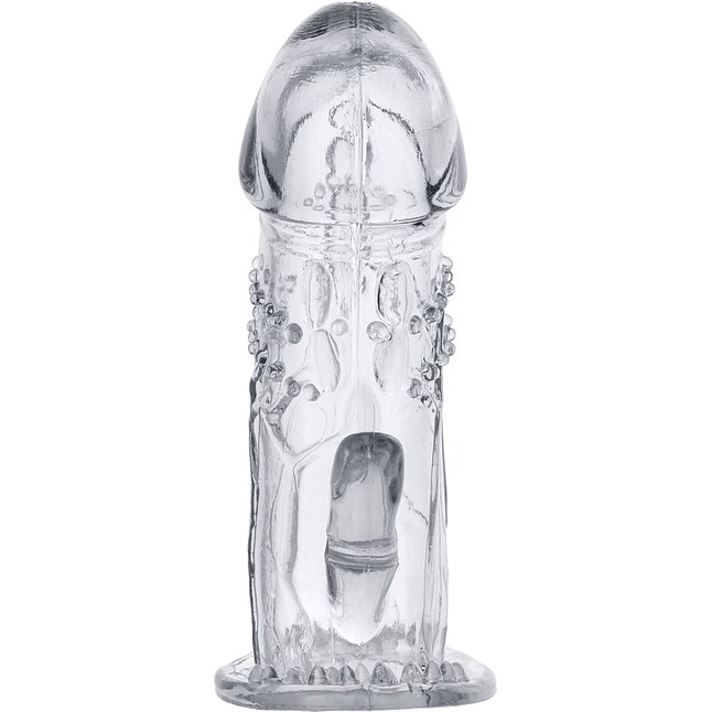 Прозрачная насадка на пенис Uco - 13 см. Фотография 3.