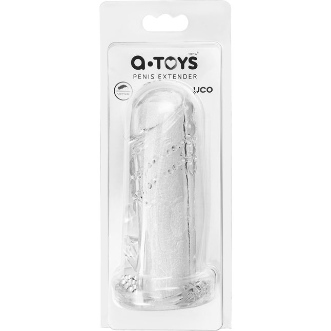 Прозрачная насадка на пенис Uco - 13 см. Фотография 4.