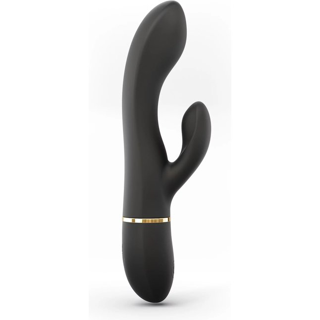 Черный вибратор-кролик Dorcel Glam Rabbit - 21 см