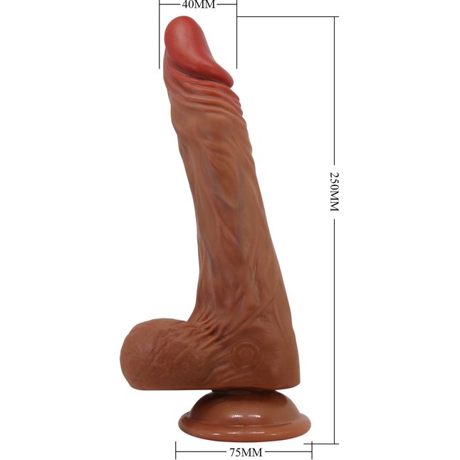 Реалистичный вибратор с ротацией Calisto - 25 см. Фотография 7.