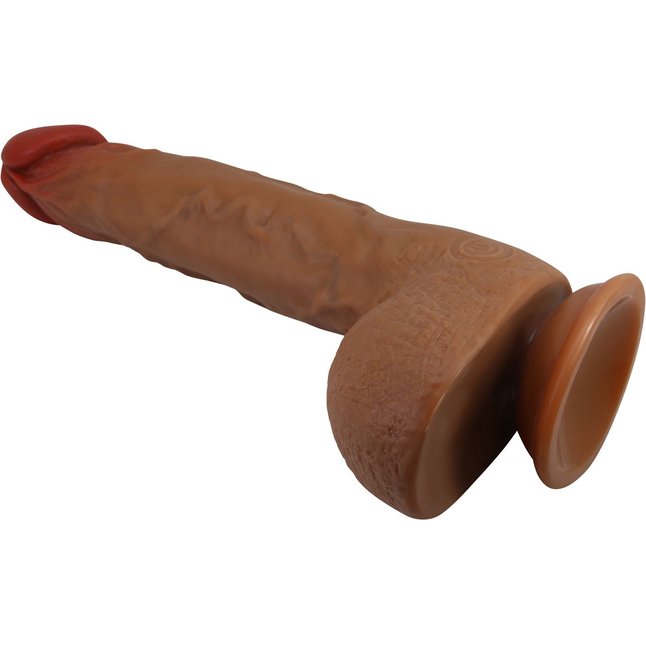 Реалистичный вибратор с ротацией Wilks - 25 см. Фотография 5.