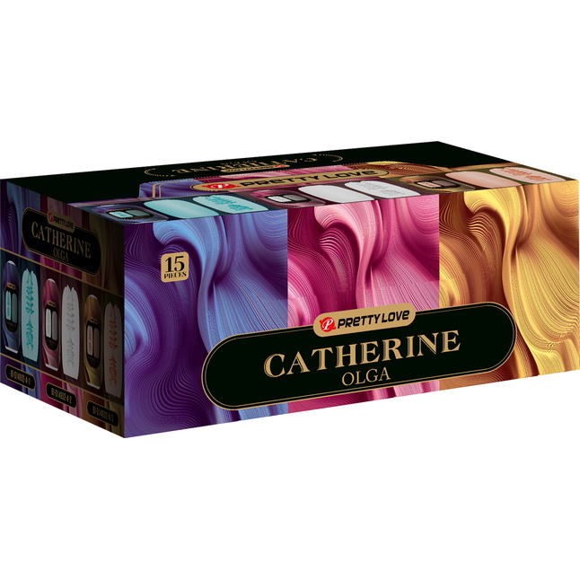 Набор из 15 мастурбаторов Catherine Olga - Pretty Love. Фотография 7.
